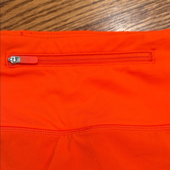 Lululemon Speed Up Highrise Orange Athletic Shorts 2.5 inch - Picture 5 of 6